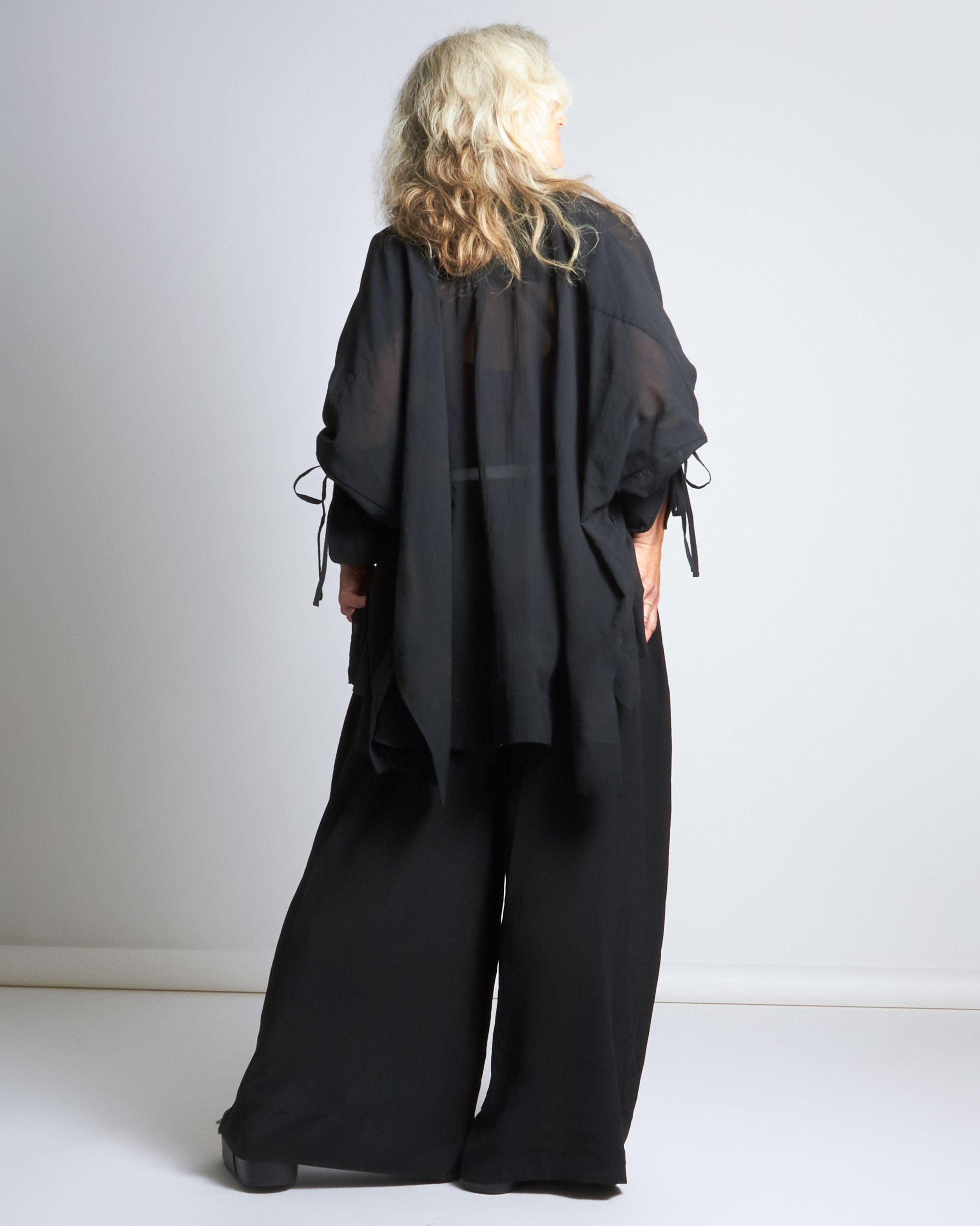 maliamills.com - kiki dress - black cotton chiffon - pre - order