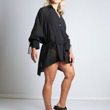 maliamills.com - kiki dress - black cotton chiffon - pre - order