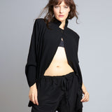 maliamills.com - suzette short - black silk - pre - order