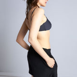 maliamills.com - suzette short - black silk - pre - order