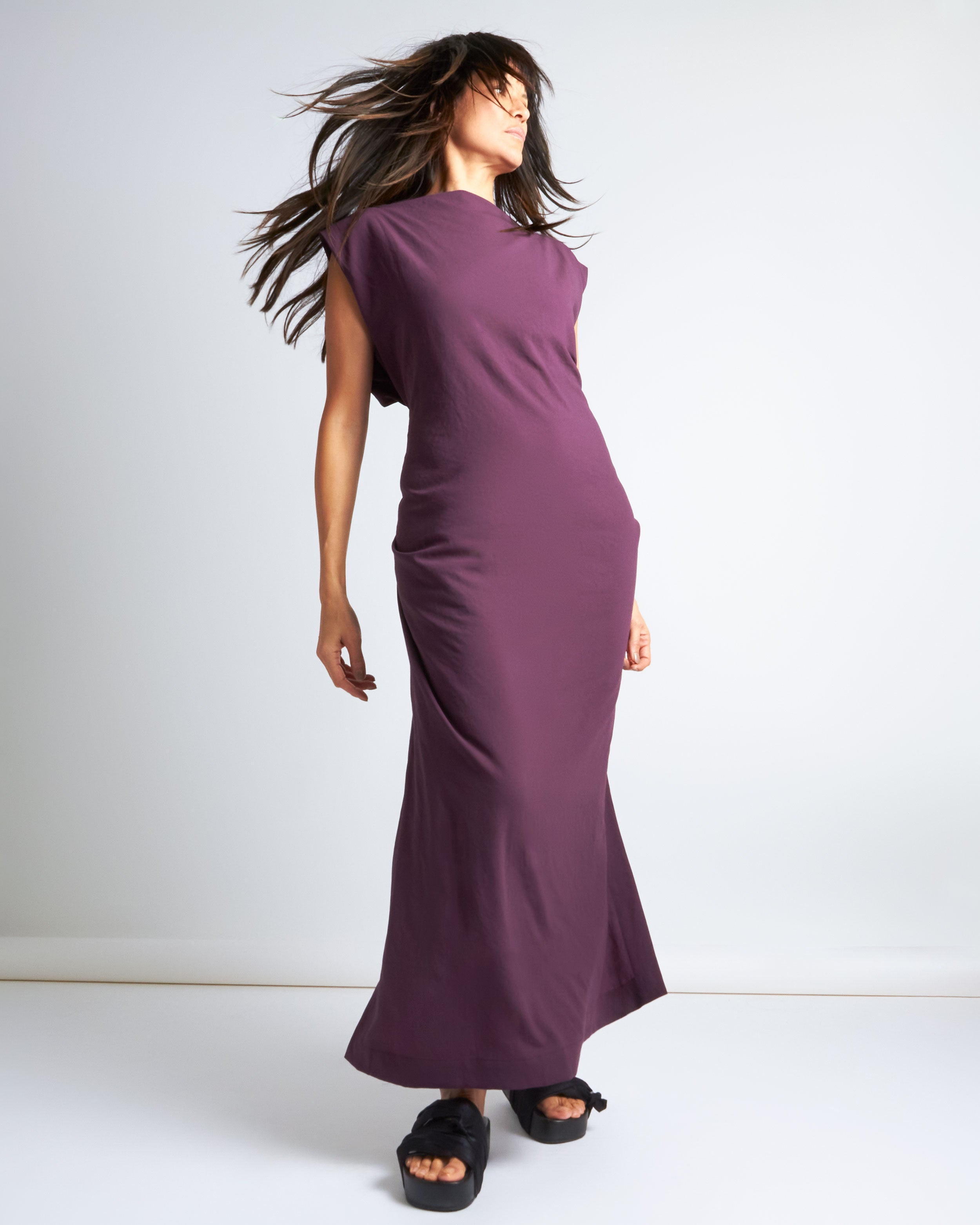 maliamills.com - jade dress - lothian purple crepe