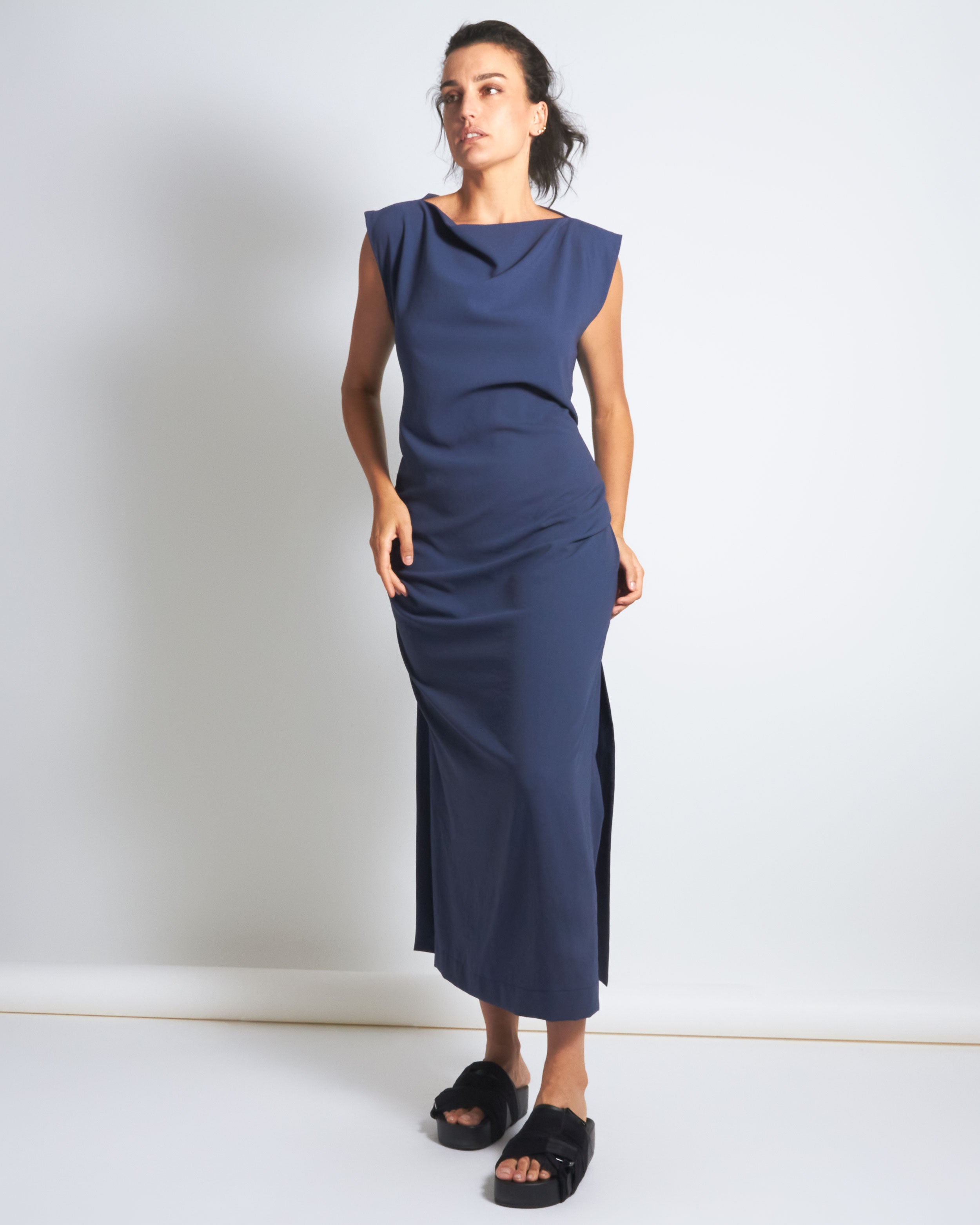 maliamills.com - jade dress - bernadette blue crepe