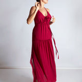 maliamills.com - anastasia dress - belladonna red flock - archival