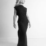 maliamills.com - jade dress - bernadette blue crepe - pre - order