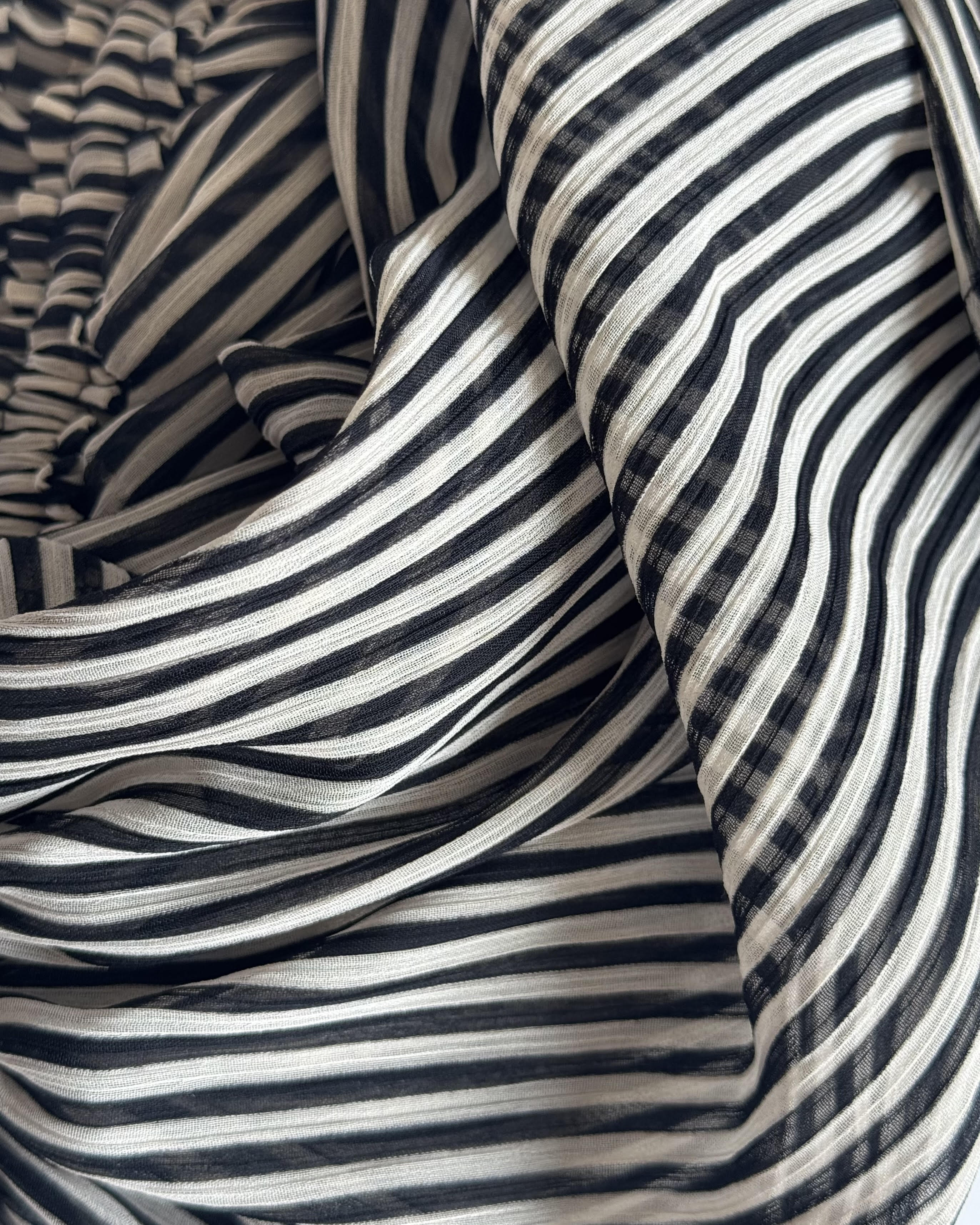 maliamills.com - richelle robe - debbie stripe georgette - pre-order
