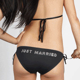 just married love knot