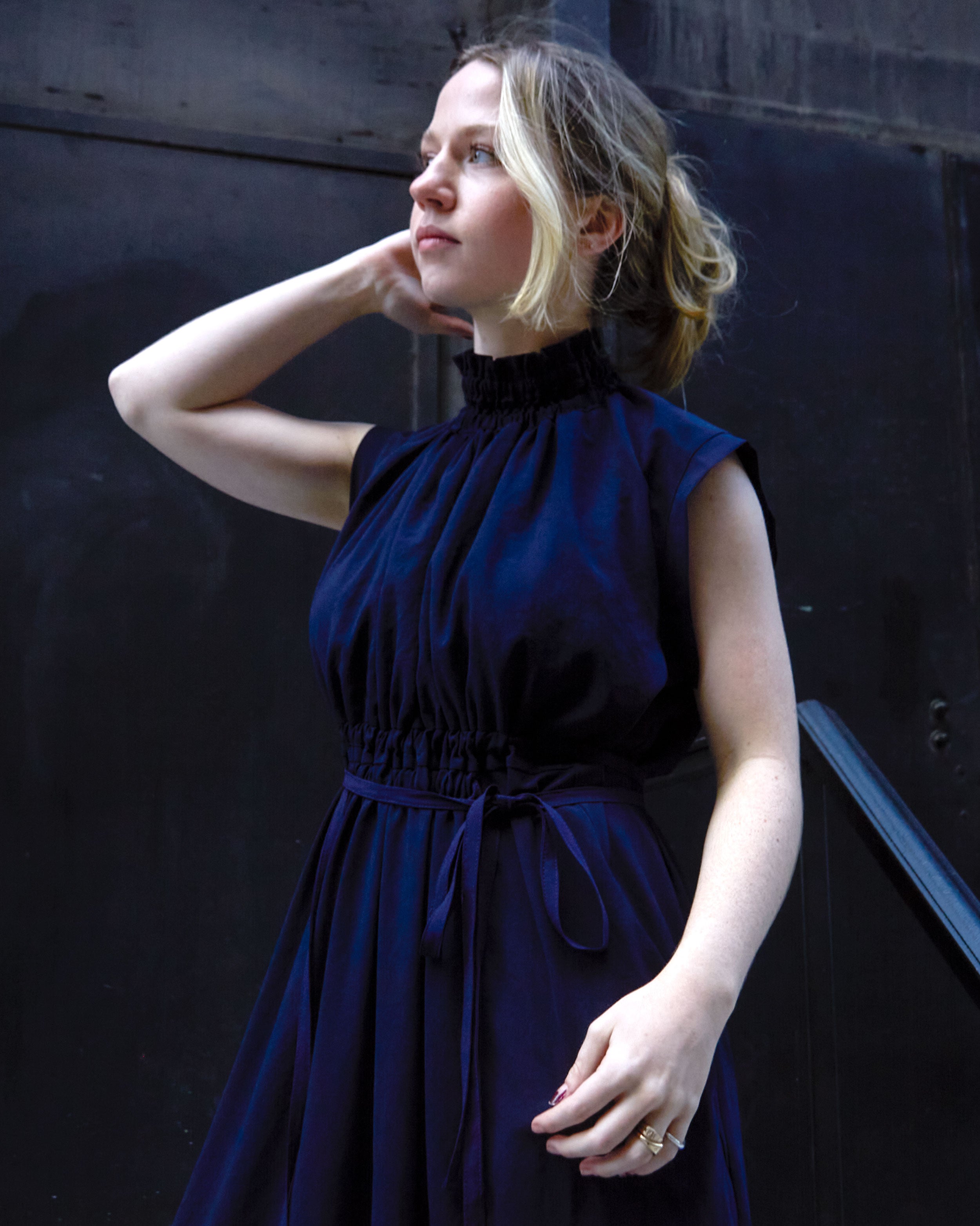 maliamills.com - florence dress - binoche navy georgette