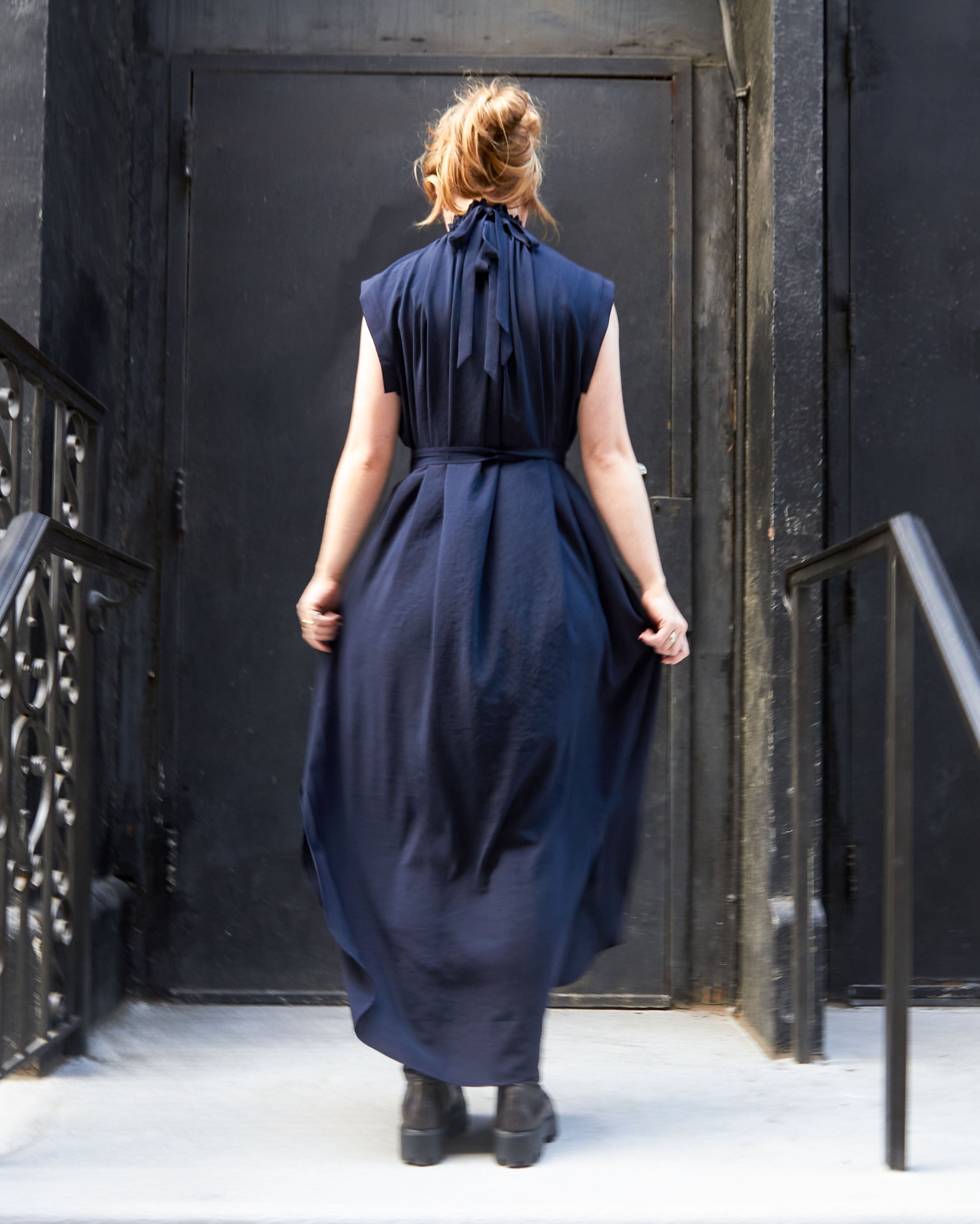 maliamills.com - florence dress - binoche navy georgette